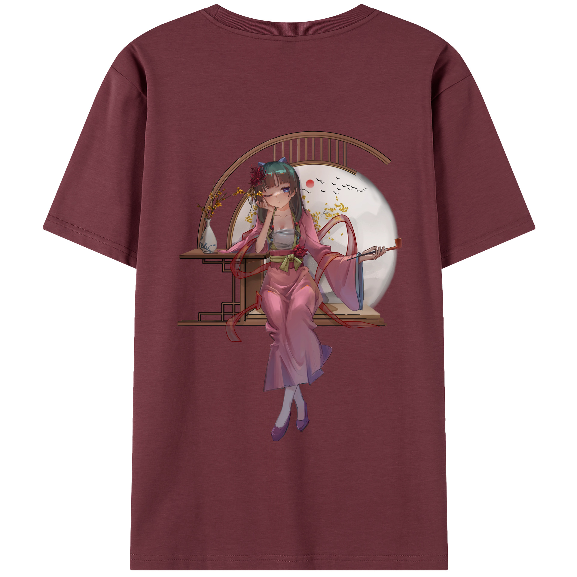 （画像用） 薬屋のひとりごと The Apothecary Diaries 綿100％半袖Tシャツ（背面プリント）